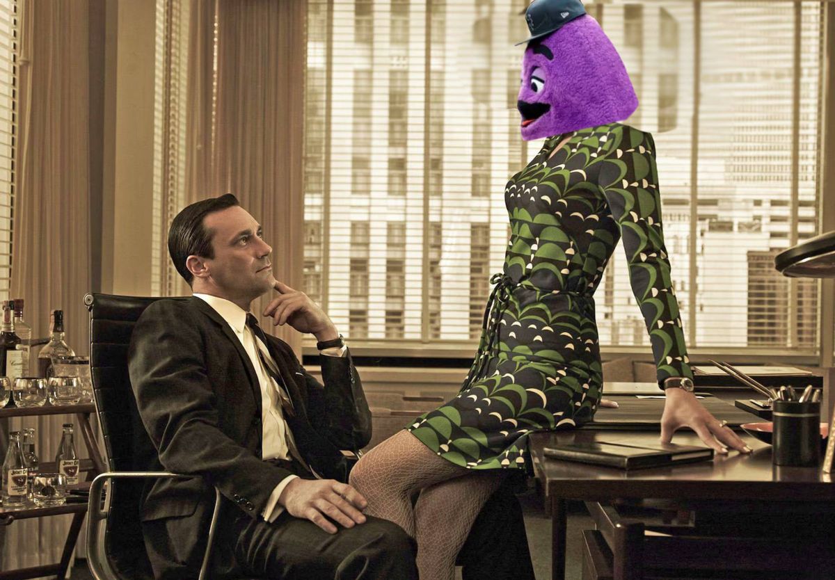 Did Don Draper invent Grimace in 1971 to help the